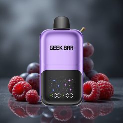 GEEK BAR 2GO 20ml 50000 Puffs Két Sorozat Eldobható E-Pipacs Szőlő & Málna