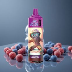 JNR Alien 10000 Puffs 850mAh Akkumulátor Kék Áfonya Rágógumi