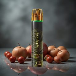 JNR Black&Golden 800 Puffs (800 Löket) Eldobható Vape Sour Apple (Savanyú Alma)