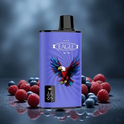 JNR EAGLE Smart 23000 Puffs Egyszerhasználatos E-vape Képernyős és Állítható Légáramlású Kék Málna-Cseresznye